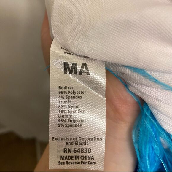 Weissman Dance Costume sassy feather sequin We Are Family 11495 Adult LA, MA - Picture 6 of 15